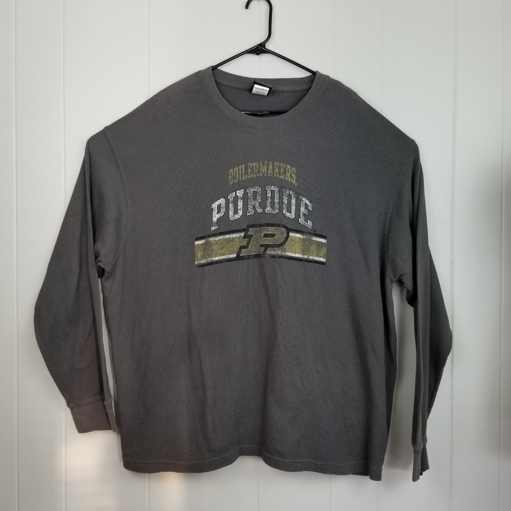 Purdue University Charcoal Grey Thermal Shirt